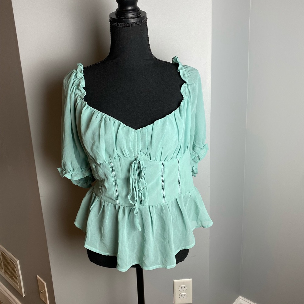 Fashion Nova Blue Top